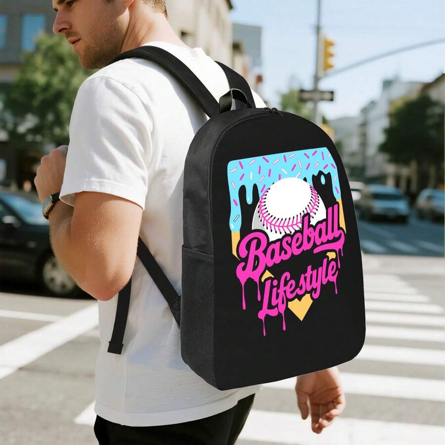 Baseball Drip Design Backpack  - Laptop Backpack 15.6 のレビューと価格