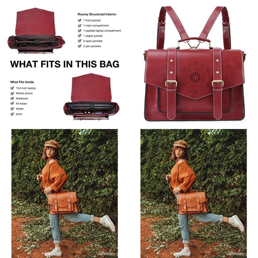 Backpack for Women Briefcase M - Laptop Backpack 15.6 のレビューと価格