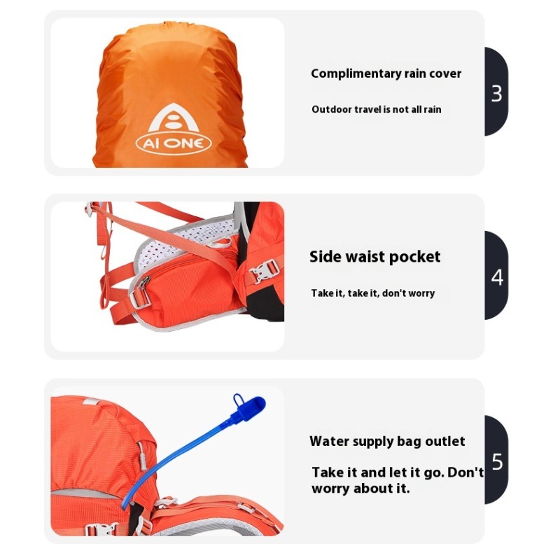 40L Mountain Backpacks Tourist - Rucksack Military Style のレビューと価格