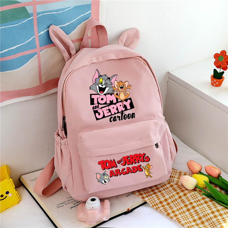 Tom and Jerry Cute School Bag  - School Backpack Teen のレビューと価格