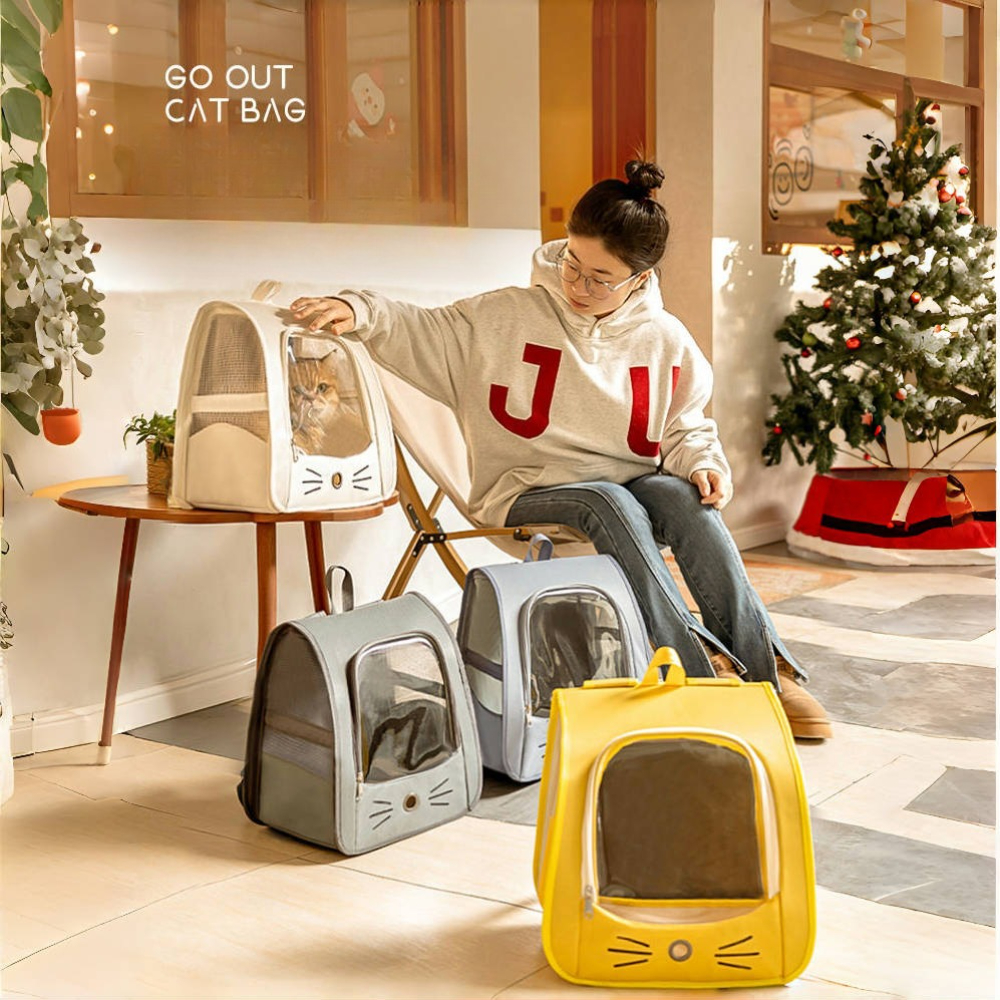 1Pc 35×25×35cm Cat Pet Carrier - Foldable Backpack Small のレビューと価格