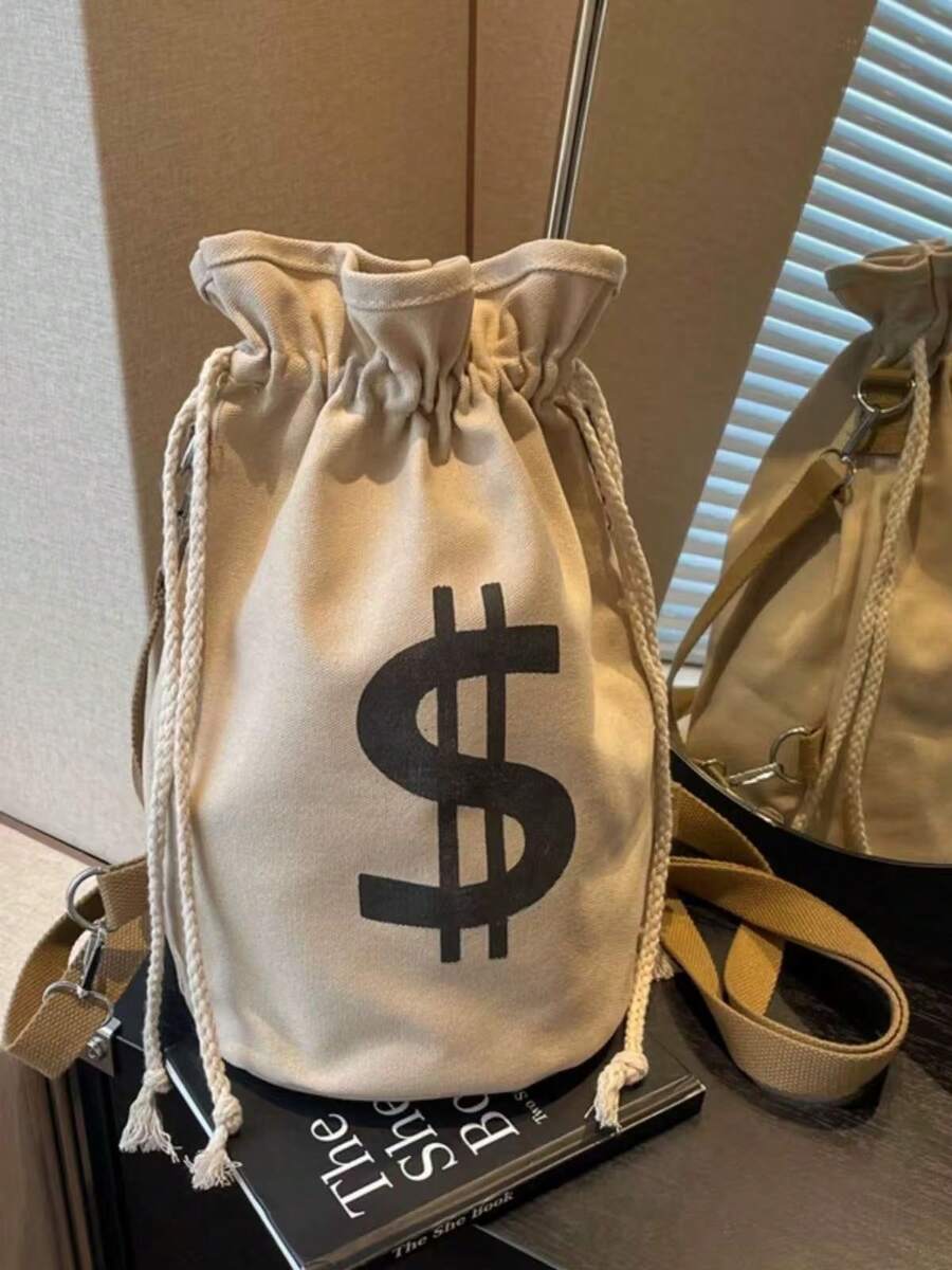 Black Canvas Drawstring Crossb - Canvas Backpack Casual のレビューと価格
