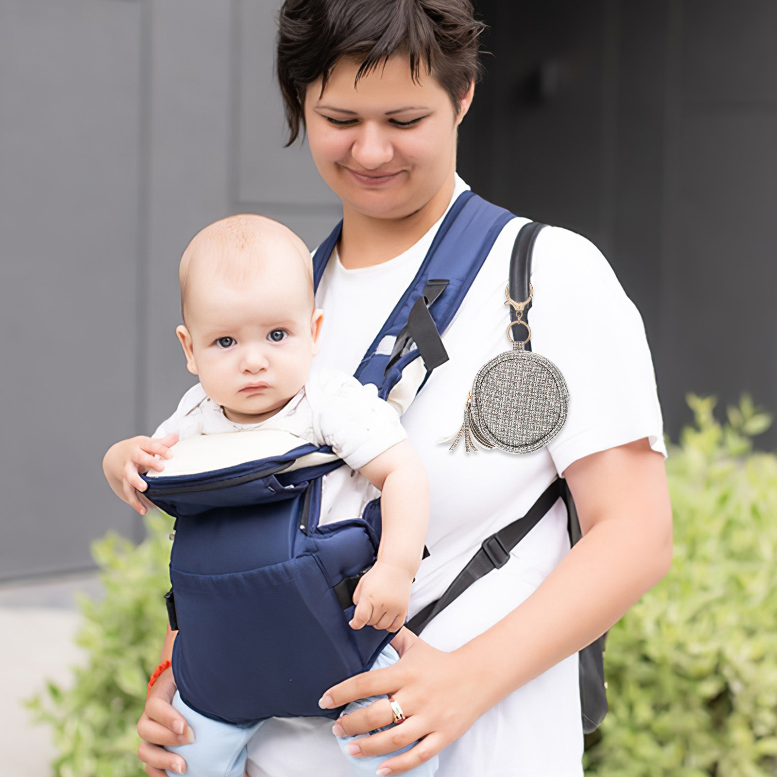 PU Pacifier Bag Portable Zippe - Backpack Diaper Bag のレビューと価格