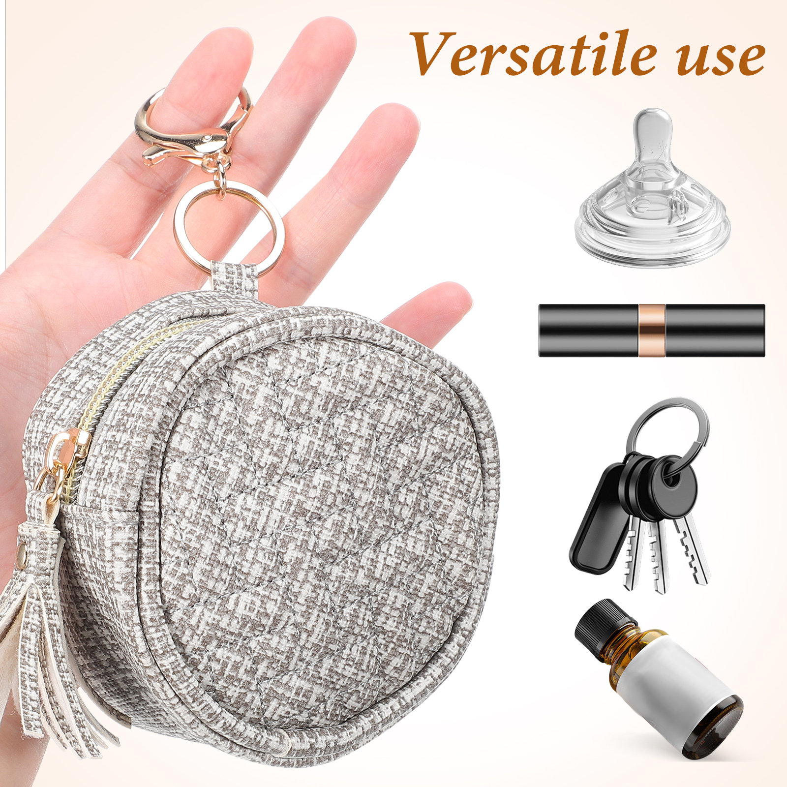 PU Pacifier Bag Portable Zippe - Backpack Diaper Bag のレビューと価格