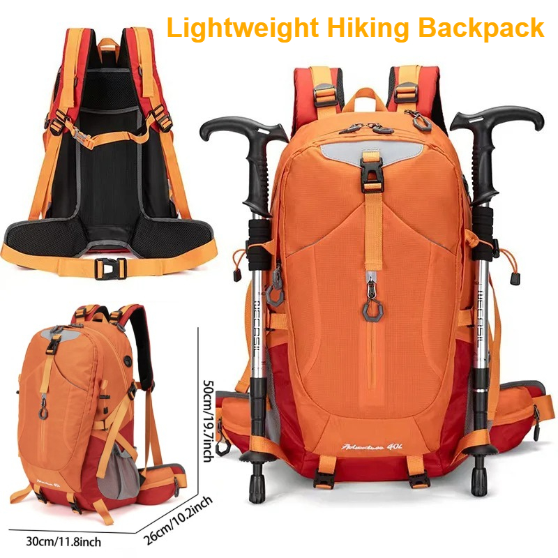 40L Waterproof Hiking Backpack - Foldable Backpack Small のレビューと価格