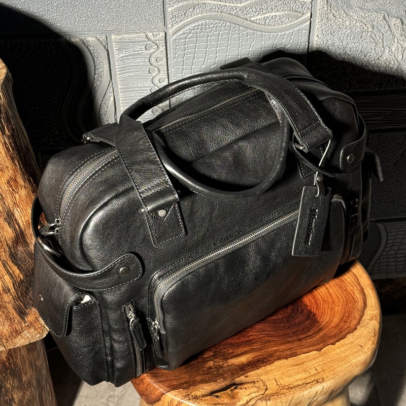 Vintage vegetable tanned leath - Canvas Backpack Casual のレビューと価格