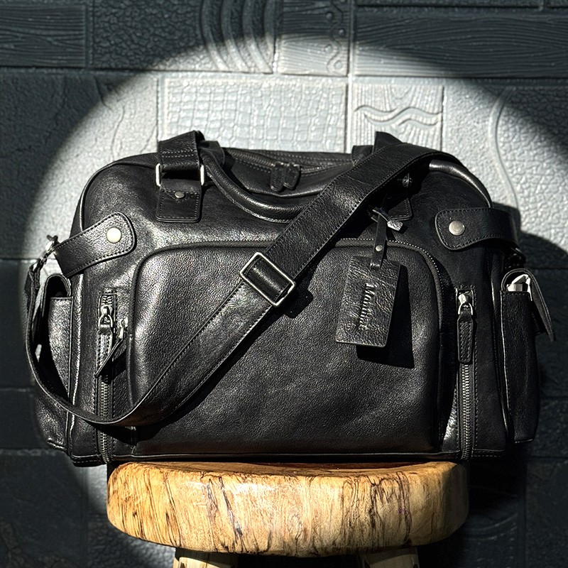 Vintage vegetable tanned leath - Canvas Backpack Casual のレビューと価格