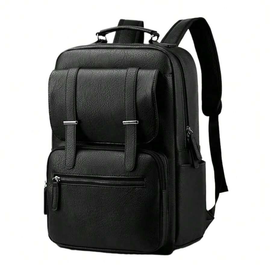 PU Leather Backpack For Men An - Laptop Backpack 15.6 のレビューと価格