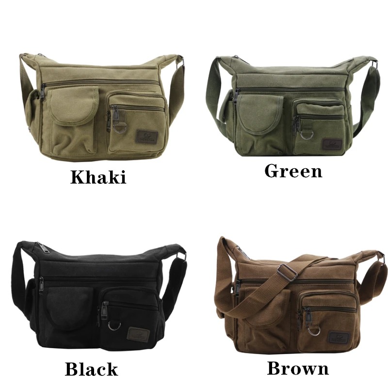 Men Casual Sling Bag Messenger - Canvas Backpack Casual のレビューと価格
