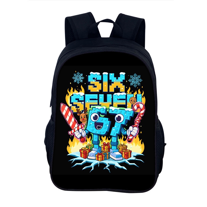 Six Seven 67 Print Lightweight - School Backpack Teen のレビューと価格