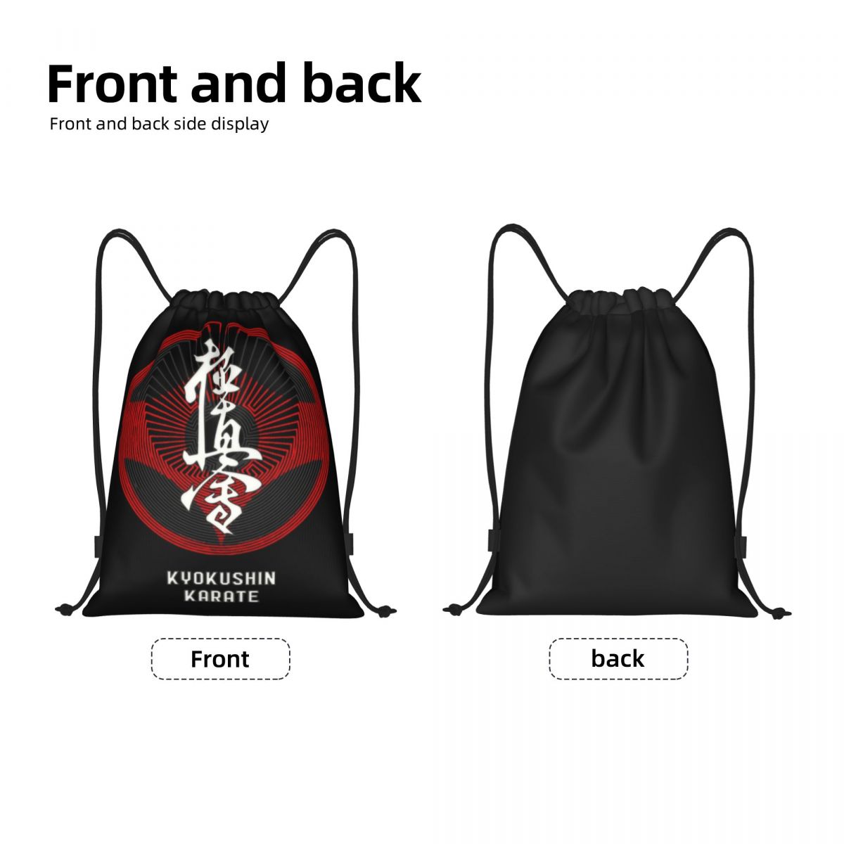 Custom Kyokushin Karate Drawst - Drawstring Gym Bag のレビューと価格