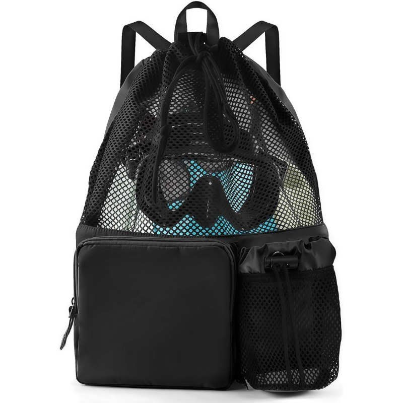 Large Capacity Mesh Drawstring - Drawstring Gym Bag のレビューと価格