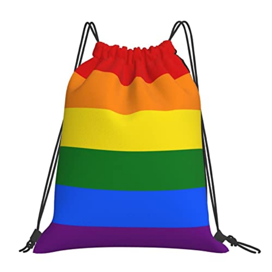 Lgbt Flag Gay Pride Rainbow Un - Drawstring Gym Bag のレビューと価格