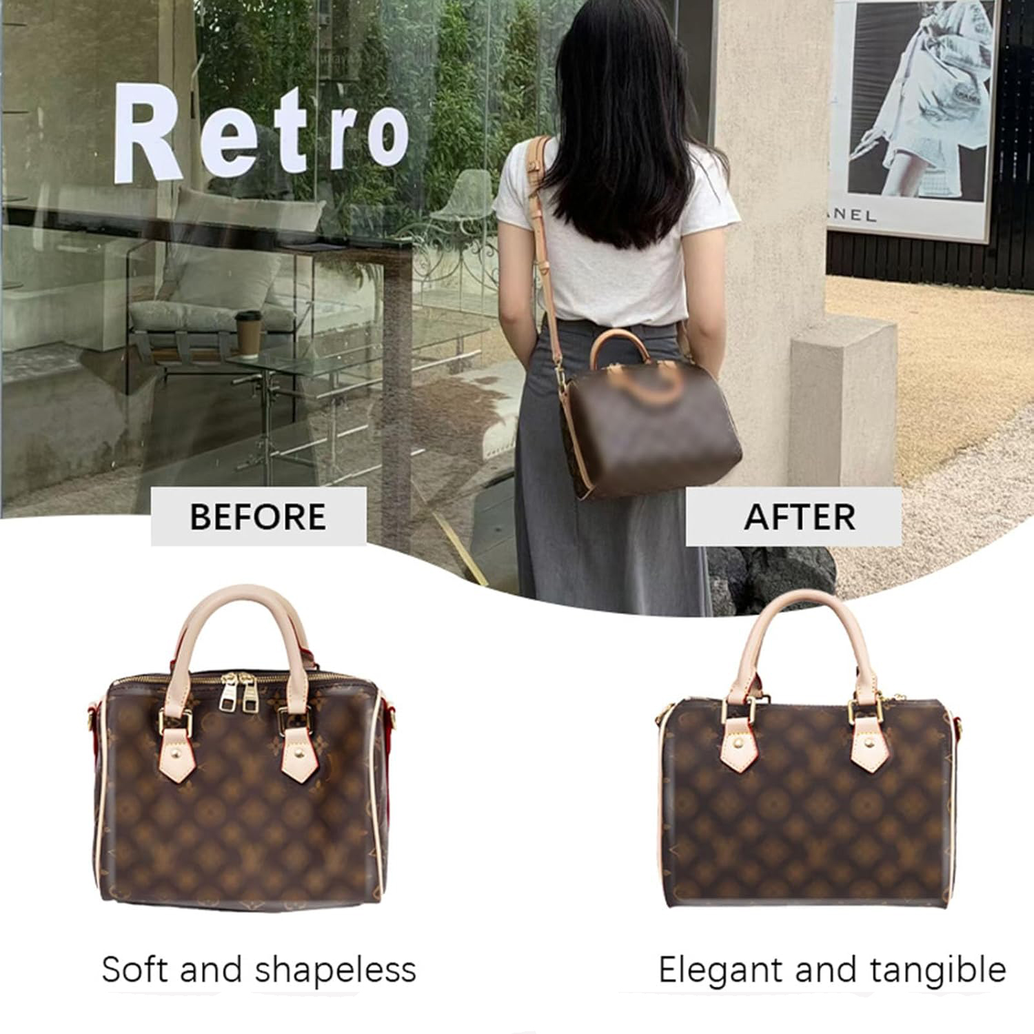 Detachable Felt Purse Insert O - Backpack Insert Organizer のレビューと価格