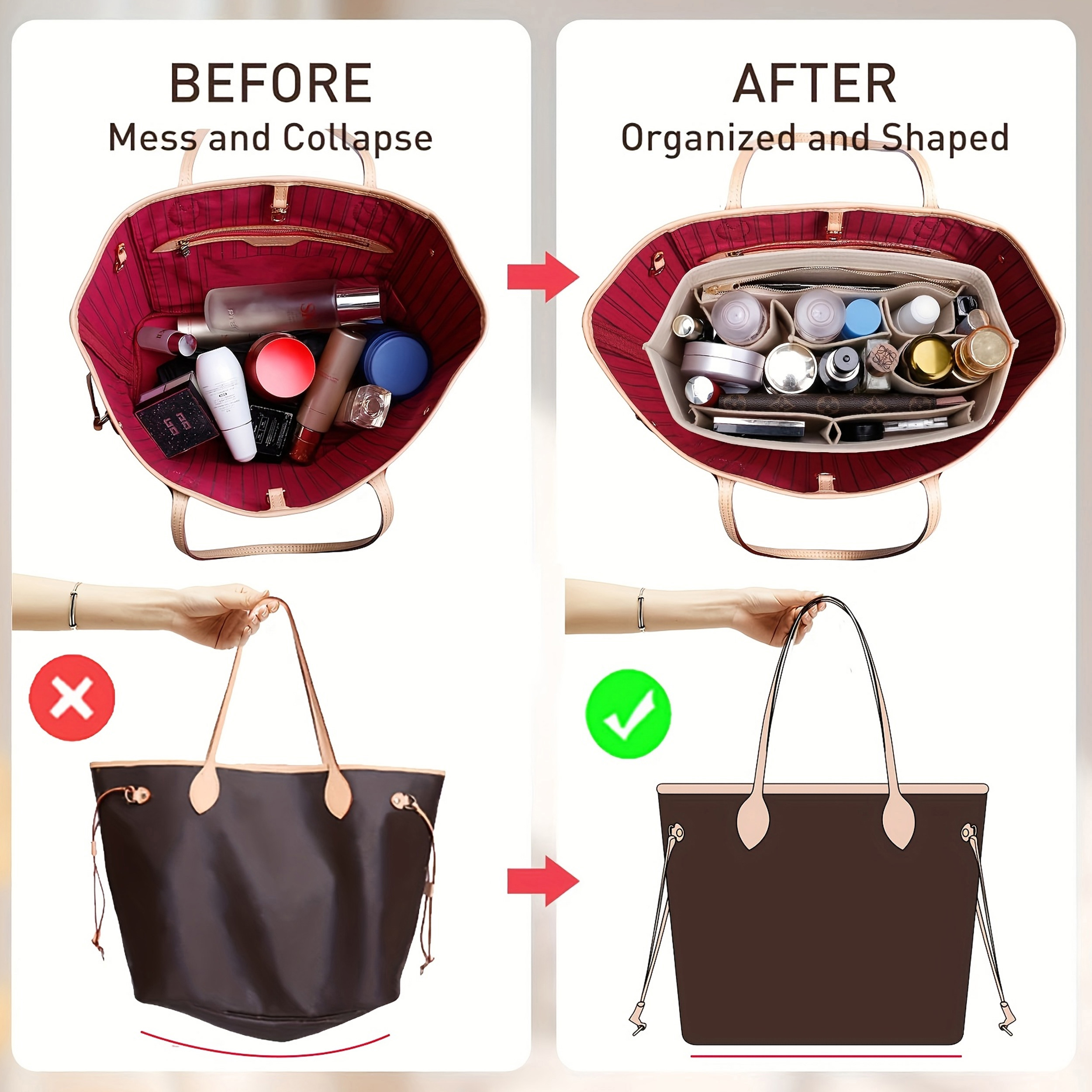Purse Organizer Insert for Han - Backpack Insert Organizer のレビューと価格
