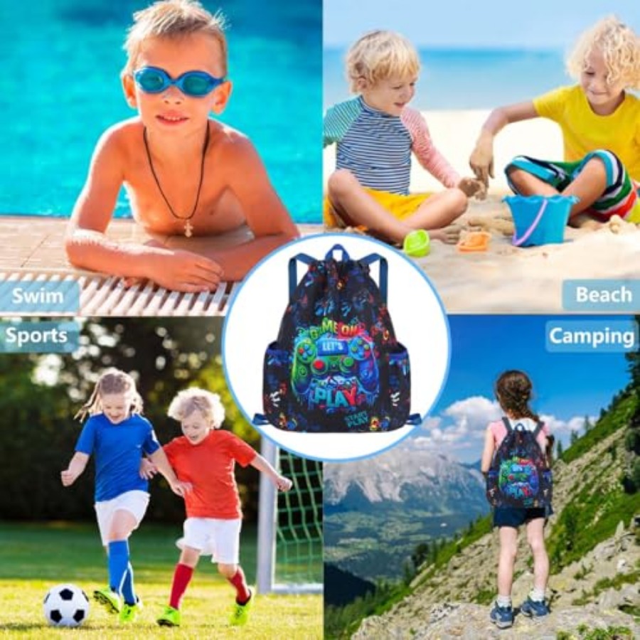 Drawstring Backpack for - Game - Drawstring Gym Bag のレビューと価格