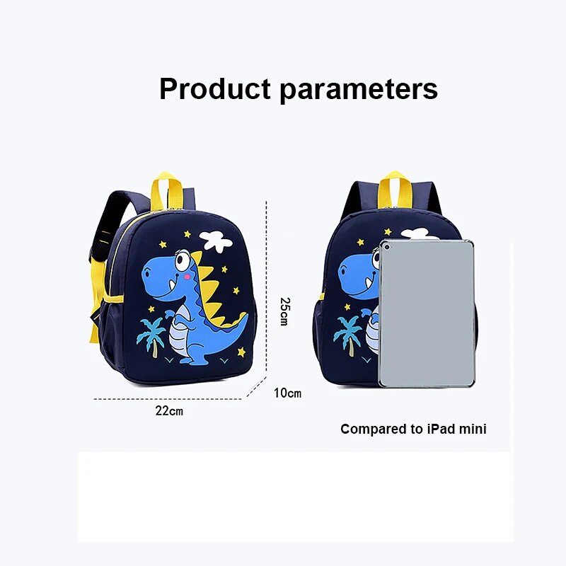 Cartoon Cute Dinosaur Printed  - School Backpack Teen のレビューと価格