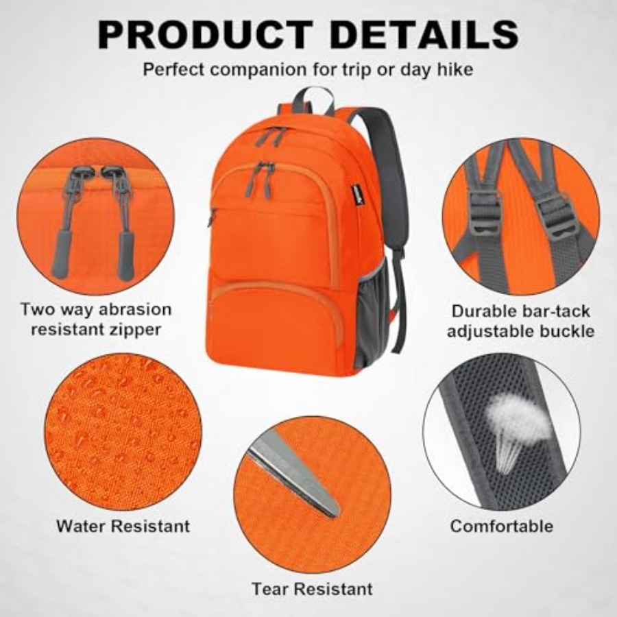 20L Lightweight Packable Hikin - Foldable Backpack Small のレビューと価格
