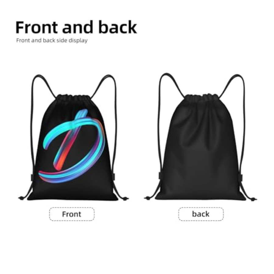 Drawstring Bags Initial Drawst - Drawstring Gym Bag のレビューと価格